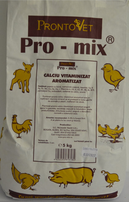 Calciu vitaminizat si aromatizat 5KG (3 - 5 %)